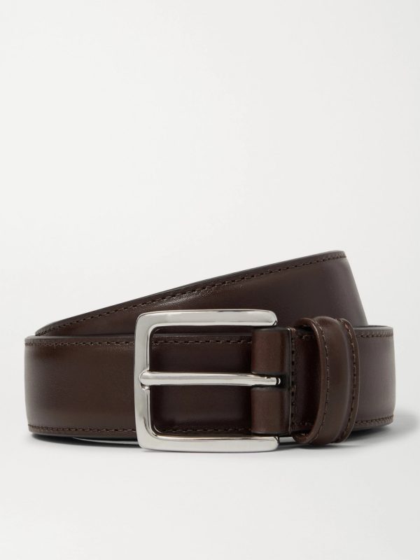 3cm Dark-Brown Leather Belt 3cm Dark-Brown Leather Belt