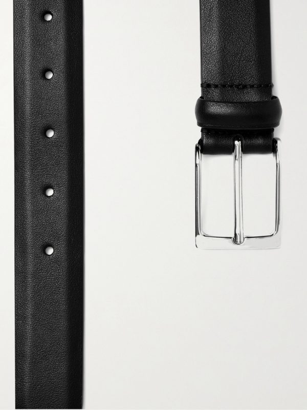3cm Black Leather Belt - E1 3cm Black Leather Belt - E1
