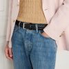 3.5cm Woven Leather Belt - FR 3.5cm Woven Leather Belt - FR