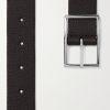 3cm Black and Dark-Brown Reversible Leather Belt - E1 3cm Black and Dark-Brown Reversible Leather Belt - E1