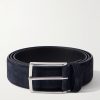 3.5cm Navy Suede Belt 3.5cm Navy Suede Belt
