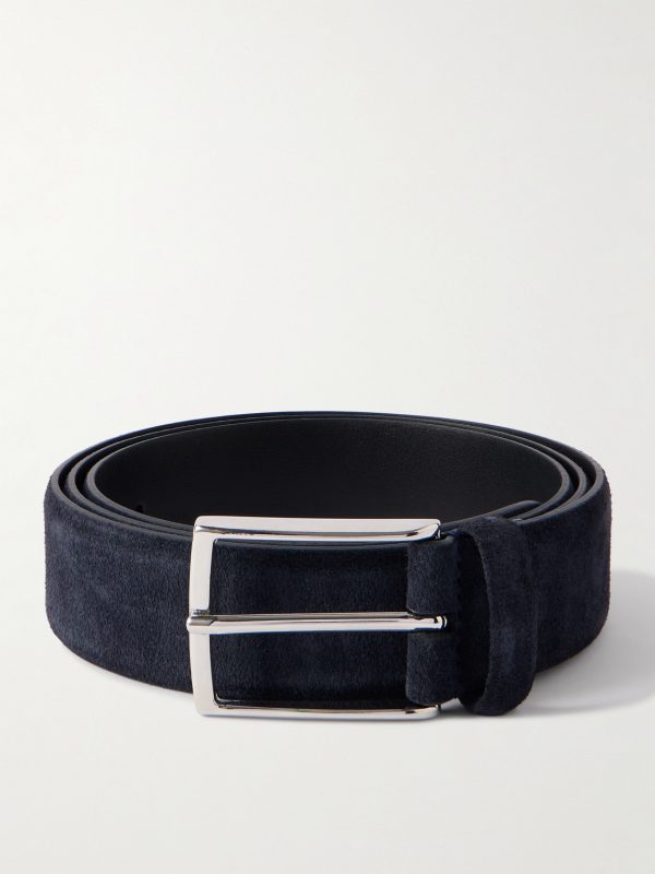 3.5cm Navy Suede Belt 3.5cm Navy Suede Belt