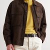 3.5cm Leather-Trimmed Woven Elastic Belt - FR 3.5cm Leather-Trimmed Woven Elastic Belt - FR