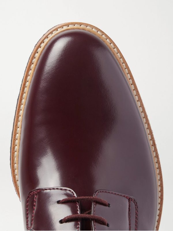 Polished-Leather Derby Shoes - CU
