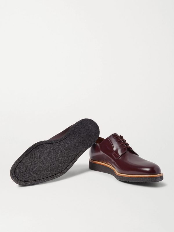 Polished-Leather Derby Shoes - E2