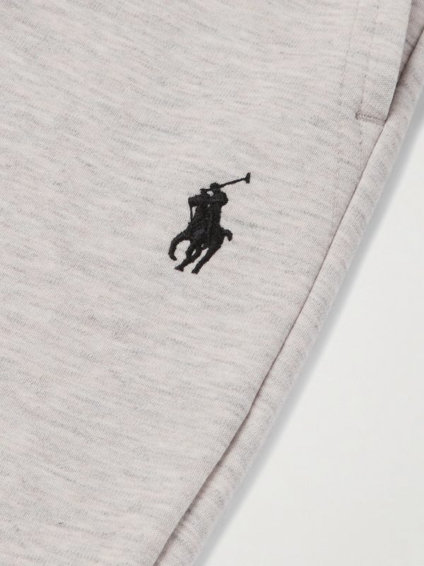 Slim-Fit Mélange Tapered Jersey Sweatpants - E2
