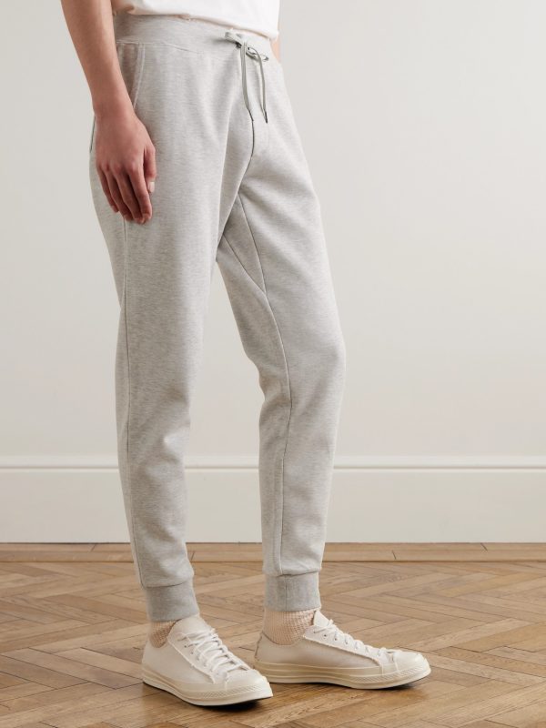 Slim-Fit Mélange Tapered Jersey Sweatpants - FR