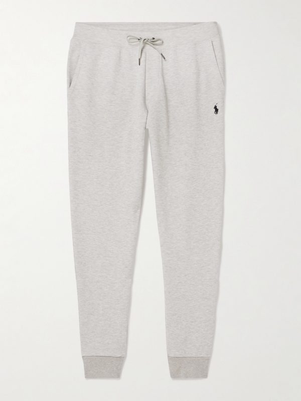 Slim-Fit Mélange Tapered Jersey Sweatpants
