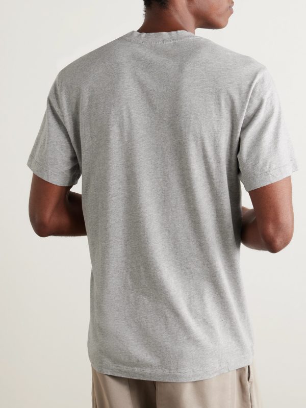 Mélange Combed Cotton-Jersey T-Shirt - BK Mélange Combed Cotton-Jersey T-Shirt - BK