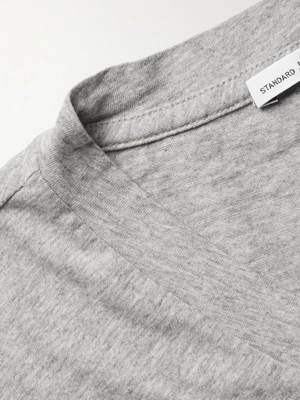 Mélange Combed Cotton-Jersey T-Shirt - CU Mélange Combed Cotton-Jersey T-Shirt - CU