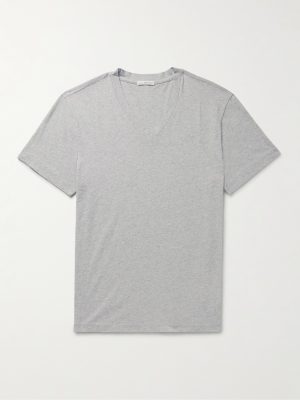 Mélange Combed Cotton-Jersey T-Shirt Mélange Combed Cotton-Jersey T-Shirt