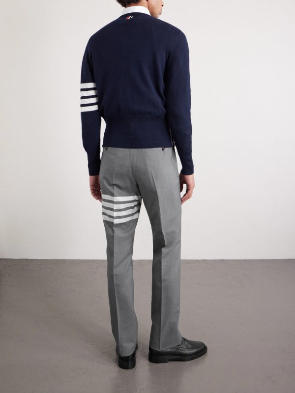 Slim-Fit Striped Cashmere Sweater - BK Slim-Fit Striped Cashmere Sweater - BK