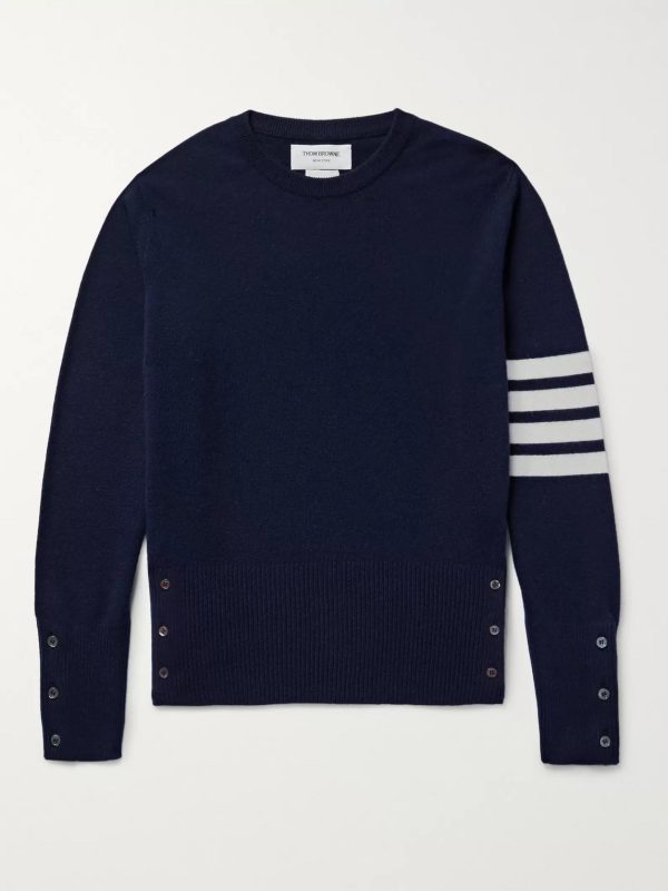 Slim-Fit Striped Cashmere Sweater Slim-Fit Striped Cashmere Sweater
