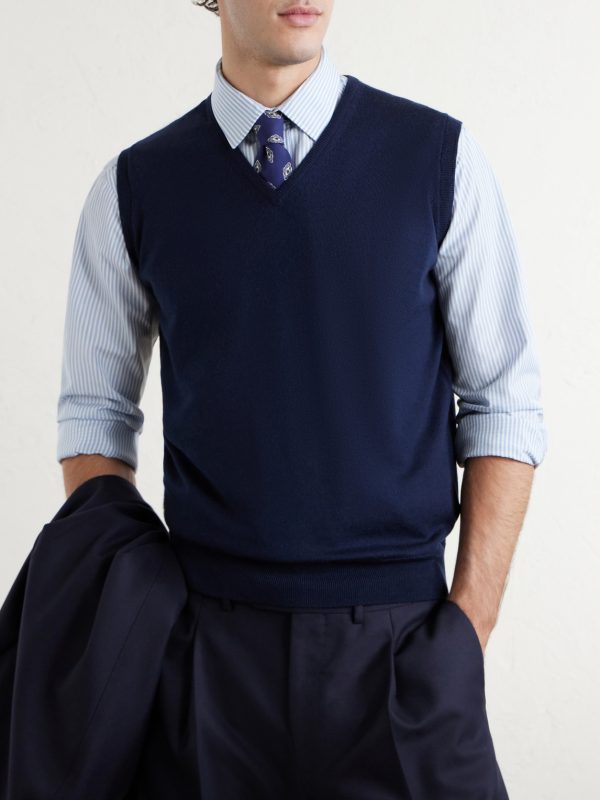 Hadfield Slim-Fit Merino Wool Sweater Vest - FR Hadfield Slim-Fit Merino Wool Sweater Vest - FR