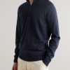 Tapton Slim-Fit Merino Wool Half-Zip Sweater - FR Tapton Slim-Fit Merino Wool Half-Zip Sweater - FR
