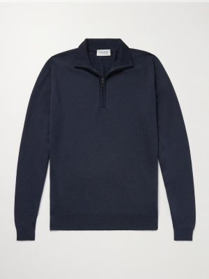 Tapton Slim-Fit Merino Wool Half-Zip Sweater Tapton Slim-Fit Merino Wool Half-Zip Sweater