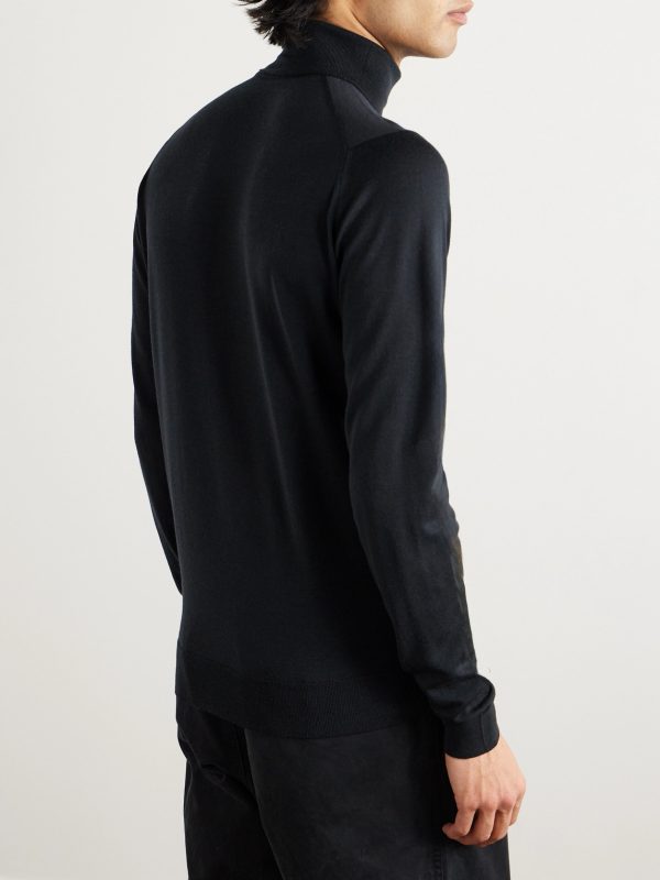 Cherwell Merino Wool Rollneck Sweater - BK Cherwell Merino Wool Rollneck Sweater - BK