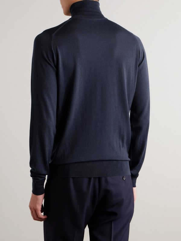 Cherwell Merino Wool Rollneck Sweater - BK