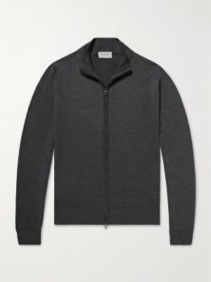 Claygate Merino Wool Zip-Up Cardigan Claygate Merino Wool Zip-Up Cardigan