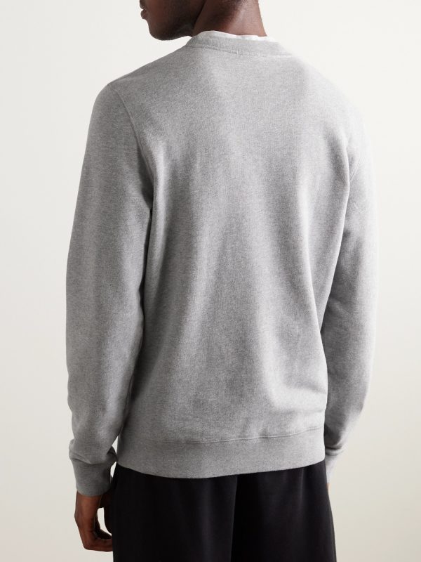 Brushed Loopback Cotton-Jersey Sweatshirt - BK
