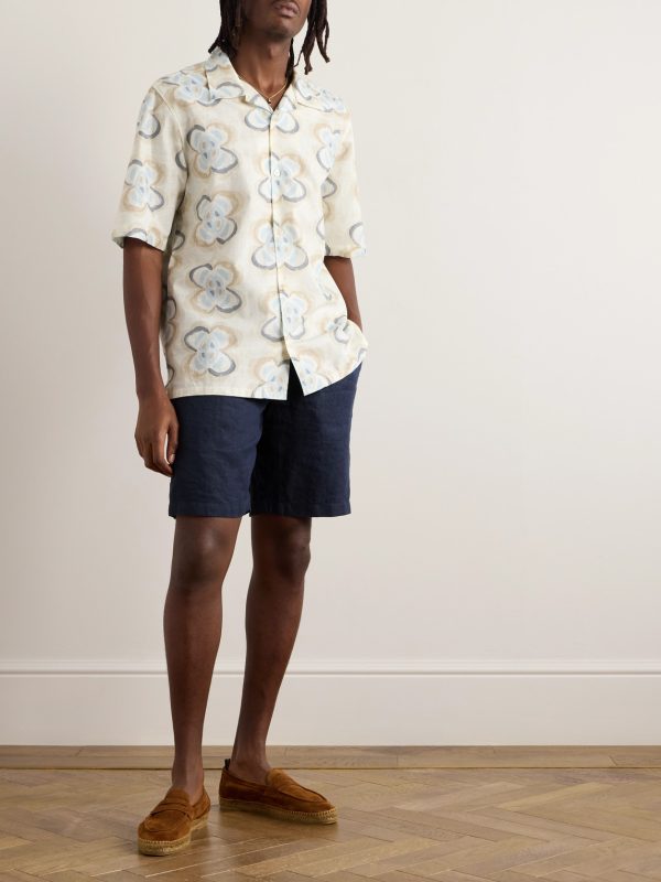 Norwich Slim-Fit Linen Shorts - OU Norwich Slim-Fit Linen Shorts - OU
