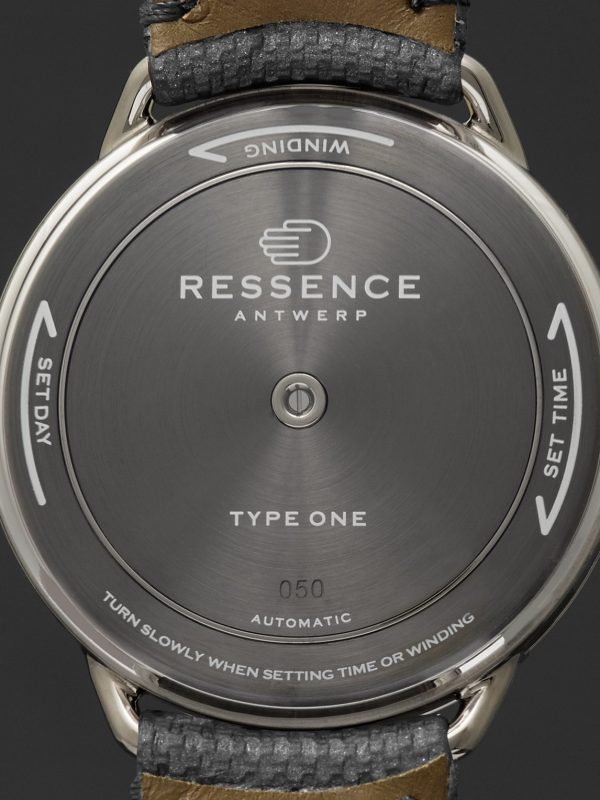 Type 1 Mechanical 42mm Titanium and Leather Watch, Ref. No. TYPE 1R - BK