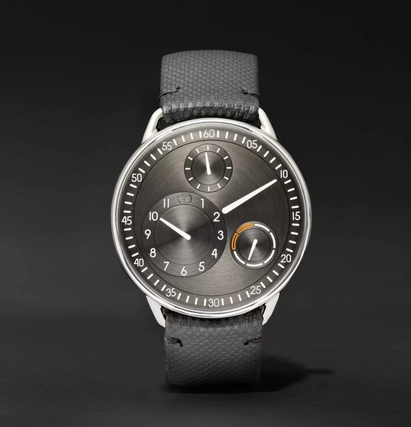 Type 1 Mechanical 42mm Titanium and Leather Watch, Ref. No. TYPE 1R - E1
