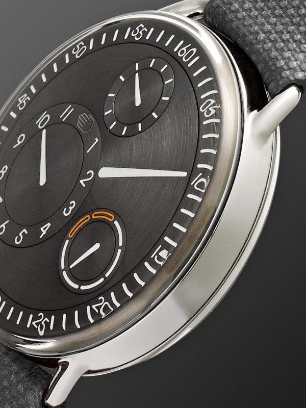 Type 1 Mechanical 42mm Titanium and Leather Watch, Ref. No. TYPE 1R - FR