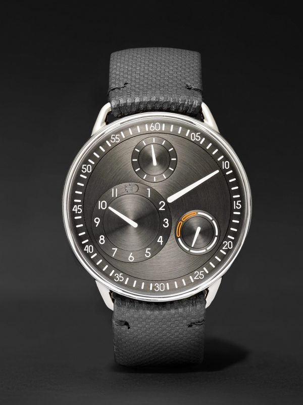 Type 1 Mechanical 42mm Titanium and Leather Watch, Ref. No. TYPE 1R