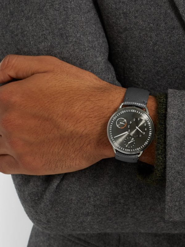 Type 1 Mechanical 42mm Titanium and Leather Watch, Ref. No. TYPE 1R - OU