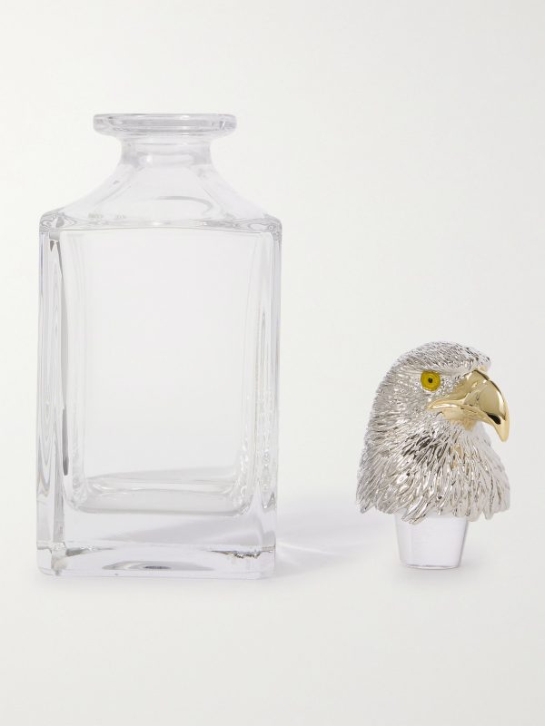 Eagle Sterling Silver, Gold-Plated and Crystal Decanter - E1 Eagle Sterling Silver, Gold-Plated and Crystal Decanter - E1
