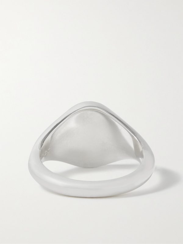 Sterling Silver Signet Ring - BK Sterling Silver Signet Ring - BK