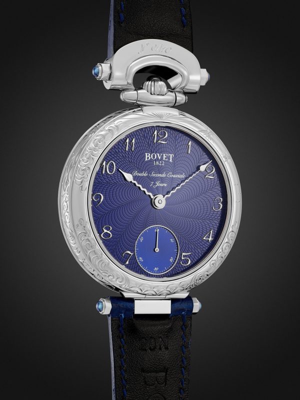 Monsieur BOVET Hand-Wound 43mm 18-Karat White Gold and Alligator-Effect Leather Watch, Ref. No. AI43018-G46 - BK