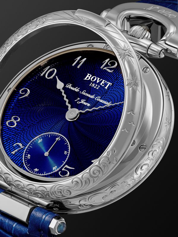 Monsieur BOVET Hand-Wound 43mm 18-Karat White Gold and Alligator-Effect Leather Watch, Ref. No. AI43018-G46 - E1