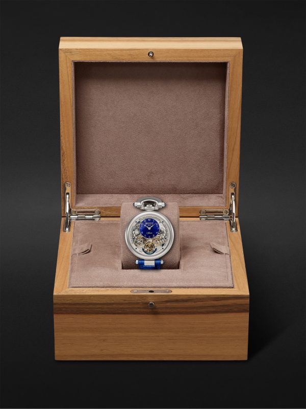 Monsieur BOVET Hand-Wound 43mm 18-Karat White Gold and Alligator-Effect Leather Watch, Ref. No. AI43018-G46 - E3