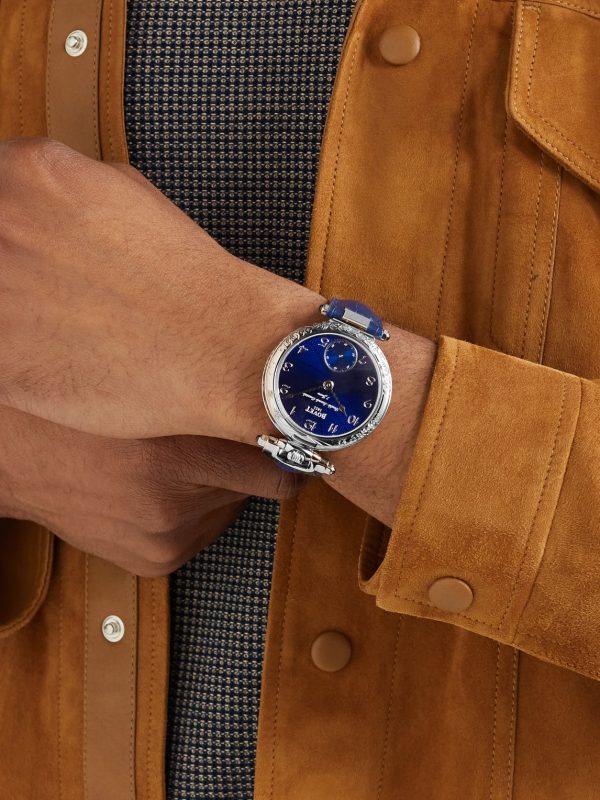 Monsieur BOVET Hand-Wound 43mm 18-Karat White Gold and Alligator-Effect Leather Watch, Ref. No. AI43018-G46 - OU