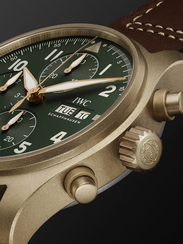 Pilot's Spitfire Automatic Chronograph 41mm Bronze and Leather Watch, Ref. No. IW387902 - E1 Pilot's Spitfire Automatic Chronograph 41mm Bronze and Leather Watch, Ref. No. IW387902 - E1