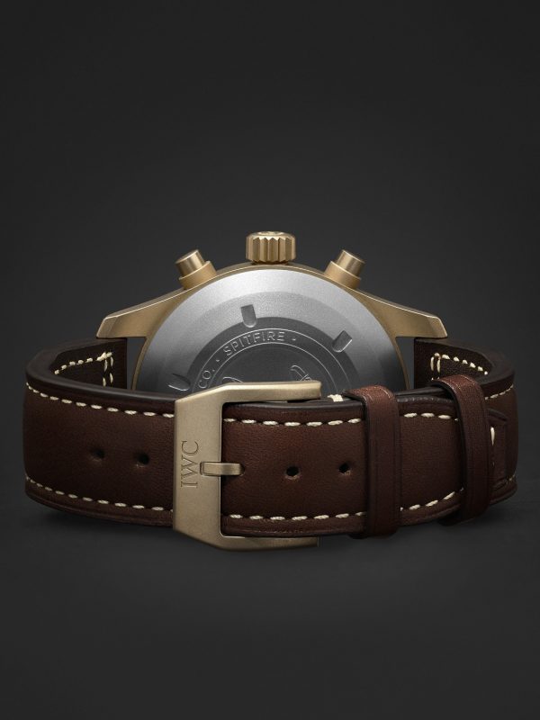 Pilot's Spitfire Automatic Chronograph 41mm Bronze and Leather Watch, Ref. No. IW387902 - E2 Pilot's Spitfire Automatic Chronograph 41mm Bronze and Leather Watch, Ref. No. IW387902 - E2
