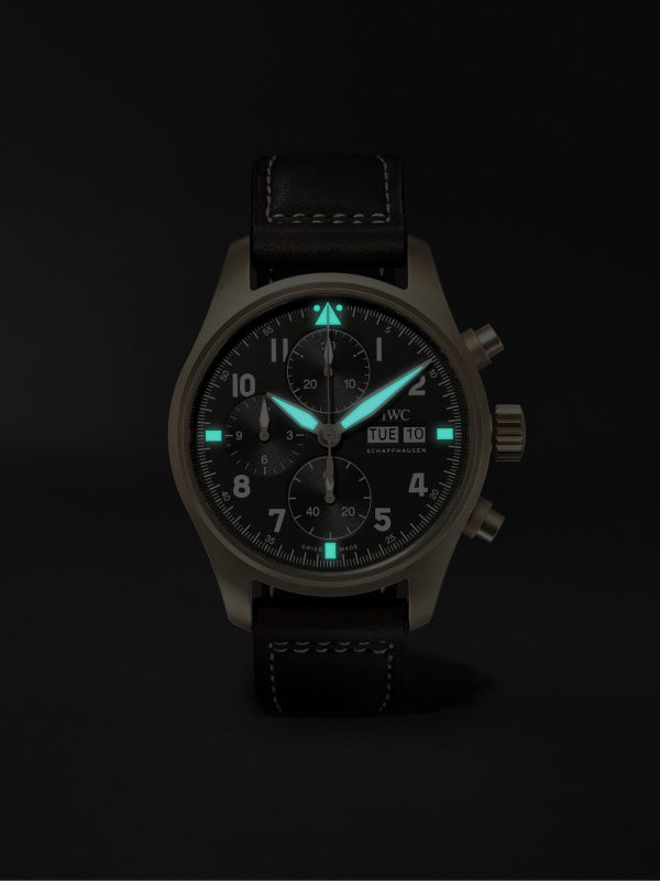 Pilot's Spitfire Automatic Chronograph 41mm Bronze and Leather Watch, Ref. No. IW387902 - E5 Pilot's Spitfire Automatic Chronograph 41mm Bronze and Leather Watch, Ref. No. IW387902 - E5