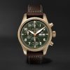 Pilot's Spitfire Automatic Chronograph 41mm Bronze and Leather Watch, Ref. No. IW387902 Pilot's Spitfire Automatic Chronograph 41mm Bronze and Leather Watch, Ref. No. IW387902