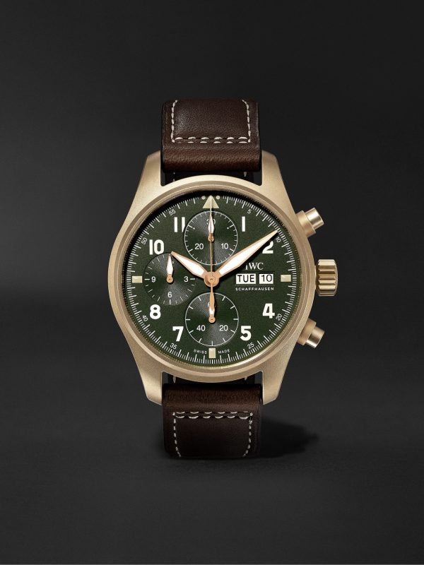 Pilot's Spitfire Automatic Chronograph 41mm Bronze and Leather Watch, Ref. No. IW387902 Pilot's Spitfire Automatic Chronograph 41mm Bronze and Leather Watch, Ref. No. IW387902