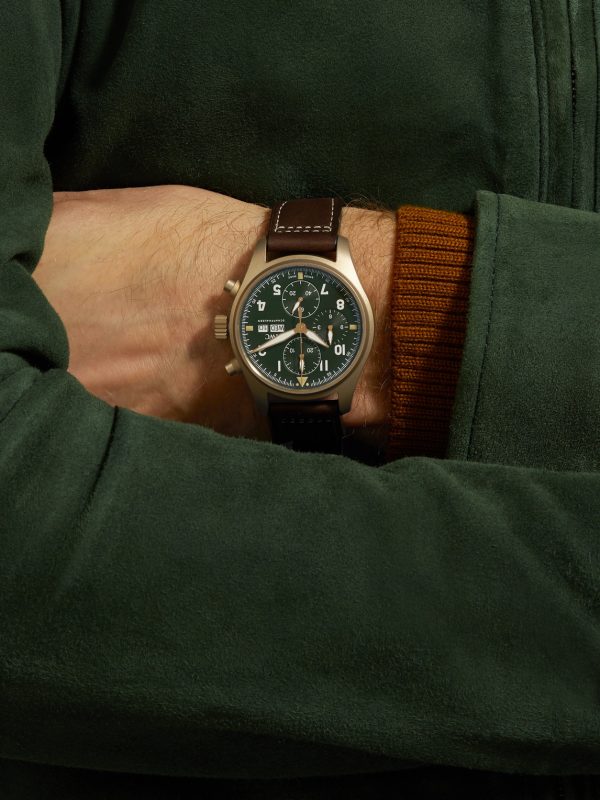 Pilot's Spitfire Automatic Chronograph 41mm Bronze and Leather Watch, Ref. No. IW387902 - OU Pilot's Spitfire Automatic Chronograph 41mm Bronze and Leather Watch, Ref. No. IW387902 - OU