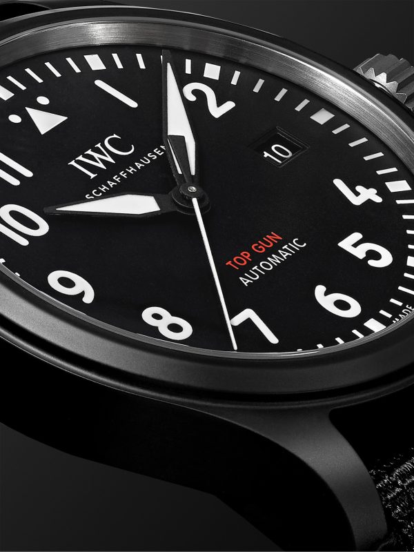 Pilot's TOP GUN Automatic 41mm Ceramic And Textile Watch, Ref. No. IW326901 - CU Pilot's TOP GUN Automatic 41mm Ceramic And Textile Watch, Ref. No. IW326901 - CU