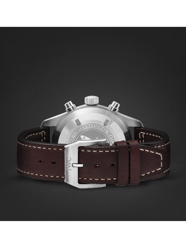 Pilot's Spitfire Automatic Chronograph 41mm Stainless Steel and Leather Watch, Ref. No. IW387903 - E2 Pilot's Spitfire Automatic Chronograph 41mm Stainless Steel and Leather Watch, Ref. No. IW387903 - E2