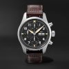 Pilot's Spitfire Automatic Chronograph 41mm Stainless Steel and Leather Watch, Ref. No. IW387903 Pilot's Spitfire Automatic Chronograph 41mm Stainless Steel and Leather Watch, Ref. No. IW387903
