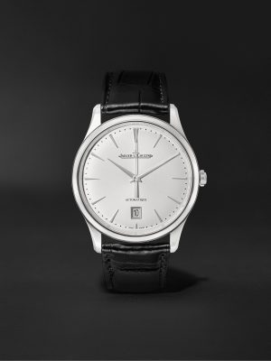 Master Ultra Thin Date Automatic 39mm Stainless Steel and Alligator Watch, Ref. No. Q1238420 Master Ultra Thin Date Automatic 39mm Stainless Steel and Alligator Watch, Ref. No. Q1238420