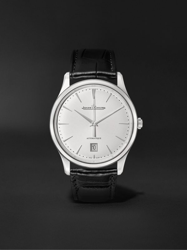 Master Ultra Thin Date Automatic 39mm Stainless Steel and Alligator Watch, Ref. No. Q1238420 Master Ultra Thin Date Automatic 39mm Stainless Steel and Alligator Watch, Ref. No. Q1238420