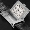 Reverso Classic Large Hand-Wound 45mm x 27mm Stainless Steel and Alligator Watch, Ref. No. Q3858520 - E1 Reverso Classic Large Hand-Wound 45mm x 27mm Stainless Steel and Alligator Watch, Ref. No. Q3858520 - E1