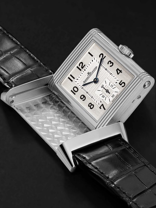 Reverso Classic Large Hand-Wound 45mm x 27mm Stainless Steel and Alligator Watch, Ref. No. Q3858520 - E1 Reverso Classic Large Hand-Wound 45mm x 27mm Stainless Steel and Alligator Watch, Ref. No. Q3858520 - E1