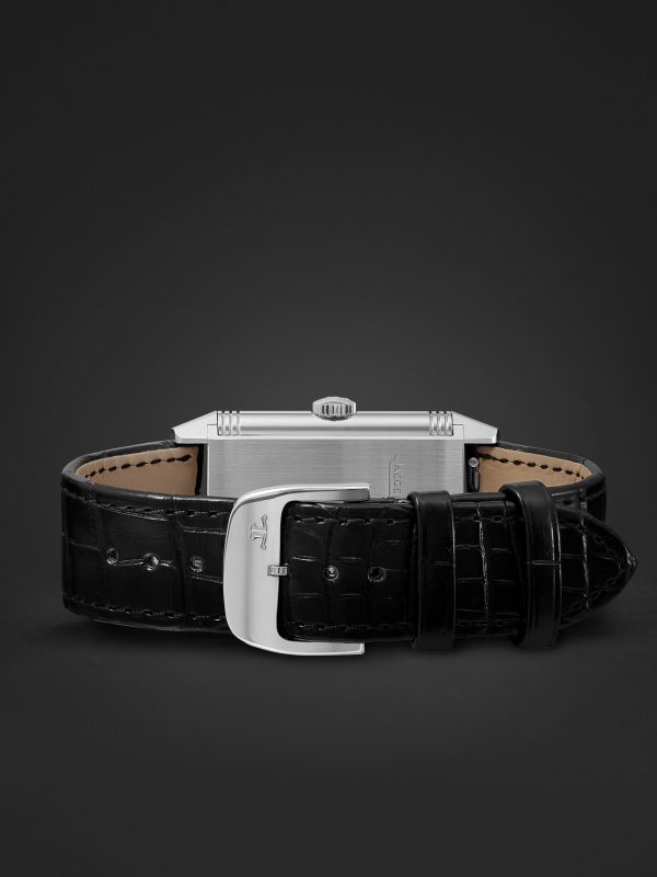 Reverso Classic Large Hand-Wound 45mm x 27mm Stainless Steel and Alligator Watch, Ref. No. Q3858520 - E2 Reverso Classic Large Hand-Wound 45mm x 27mm Stainless Steel and Alligator Watch, Ref. No. Q3858520 - E2